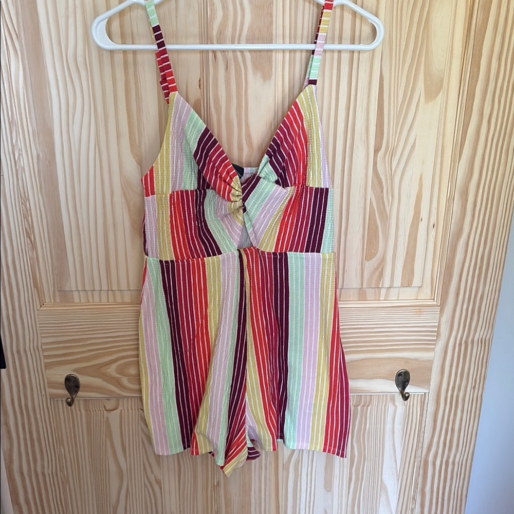 Wild Fable Pink and Red Tie Front Camisole
